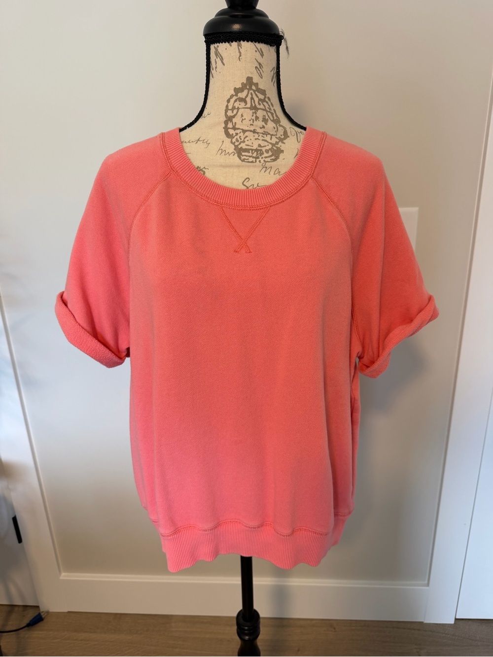 Aerie Relaxed Short-Sleeve Sweatshirt Top